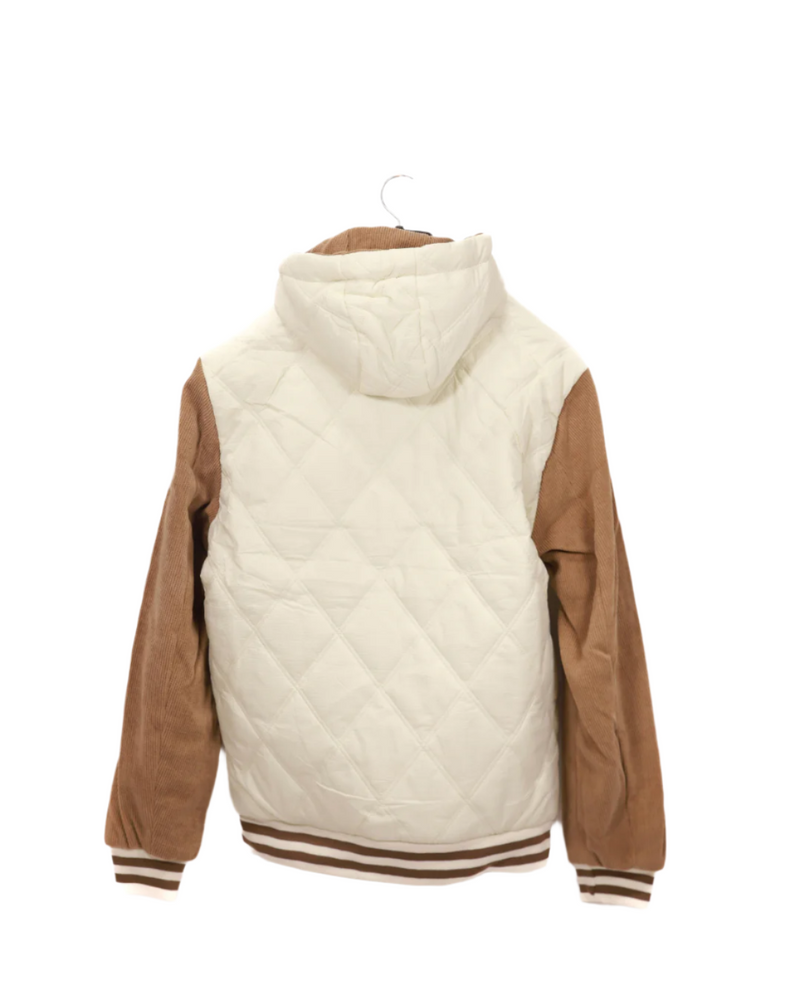 Quilted Varsity-style Jacket