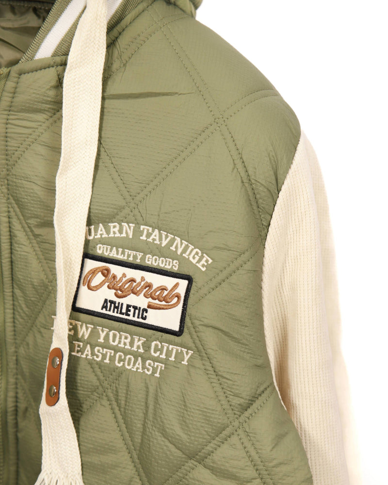 Quilted Varsity-style Jacket